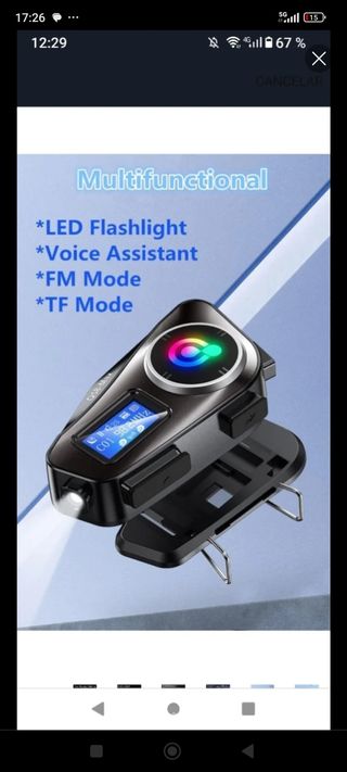 Intercomunicador Moto Impermeable IP65