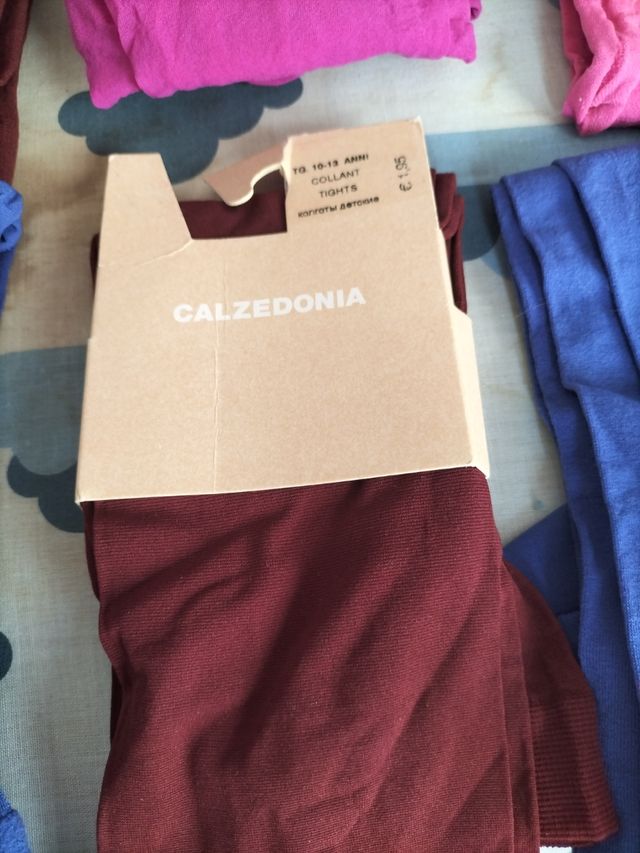 6 Medias Calzedonia - Azul y Rosa