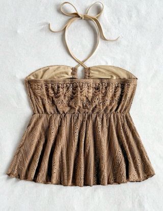 Top marrón 