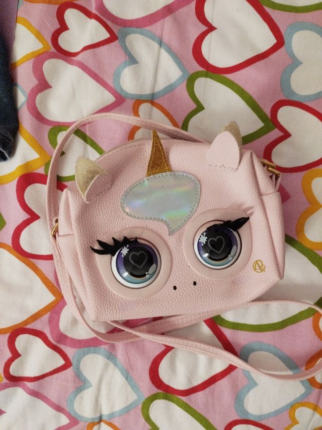 Bolso Unicornio Niña Rosa