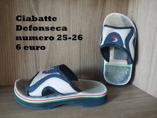 Ciabatte Defonseca, bimbo, numero 25-26