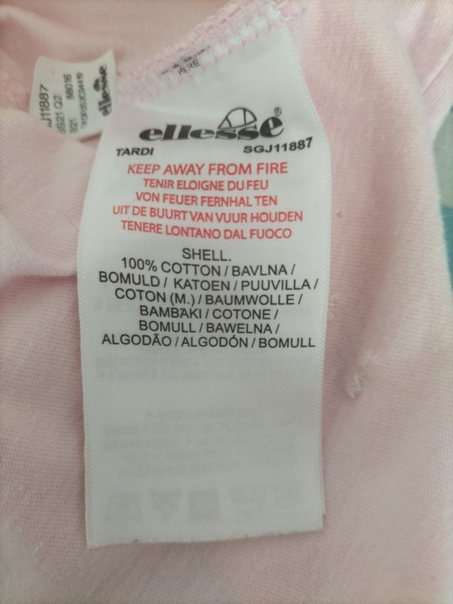 Camiseta ellesse rosa