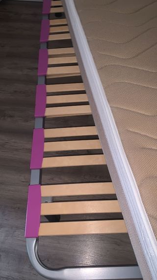 2Colchón + 2 somier 90cm con colcha