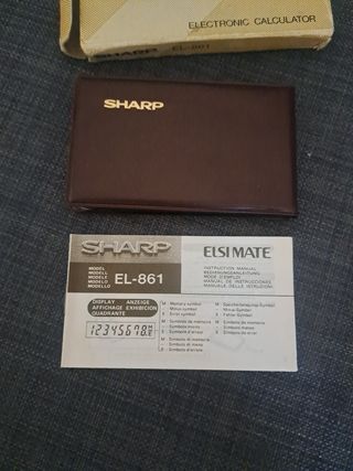 Calcolatrice Sharp EL-861 vintage