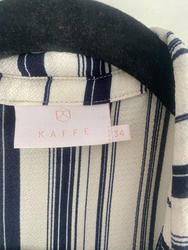 vestido playa/  Camisa  larga Kaffe rayas XS