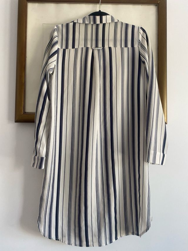 vestido playa/  Camisa  larga Kaffe rayas XS