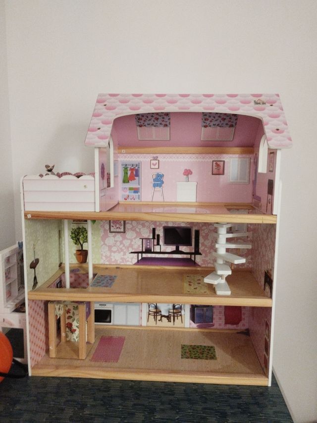 Casita muñecas 3 pisos