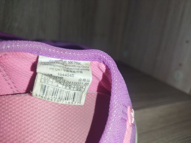 Scarpe Domyos, numero 35, Lilla e Rosa.