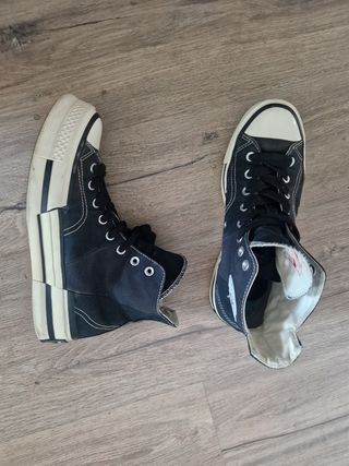 Converse negras plataforma
