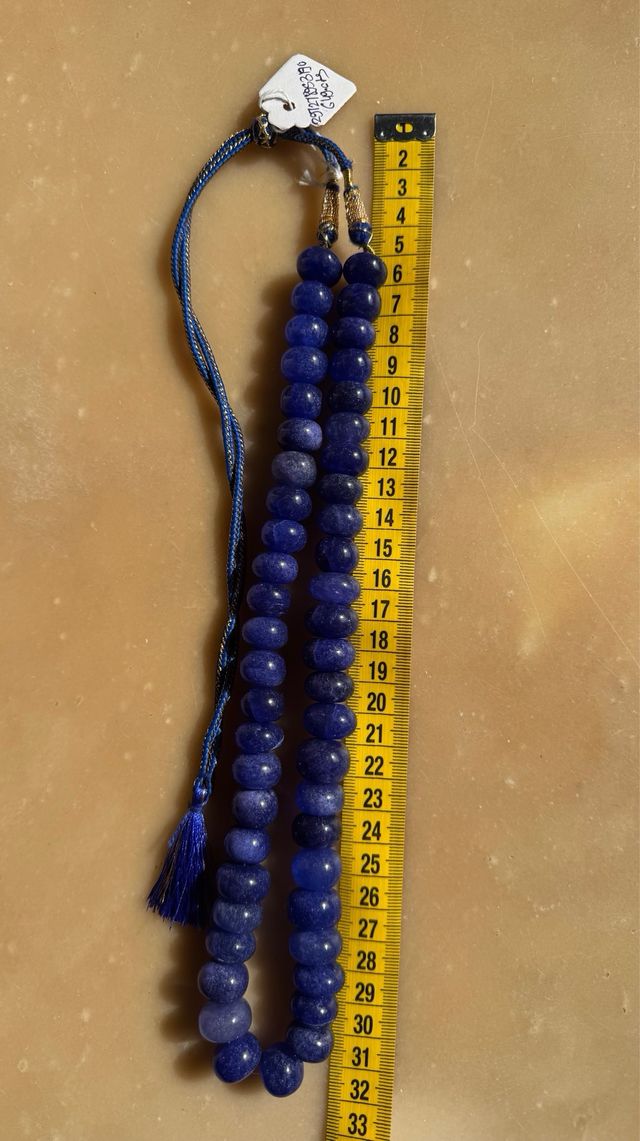 Collana Indiana in zaffiro massivo a rondelle