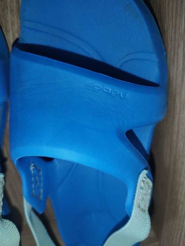 Ciabatte Nabaiji, bimbo, numero 23, blu