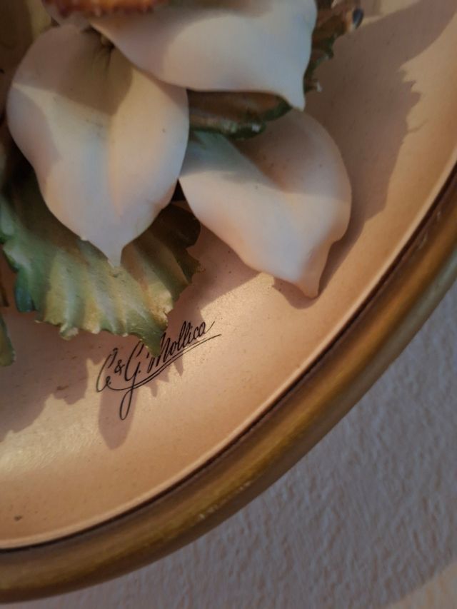 Cuadro porcelana flores