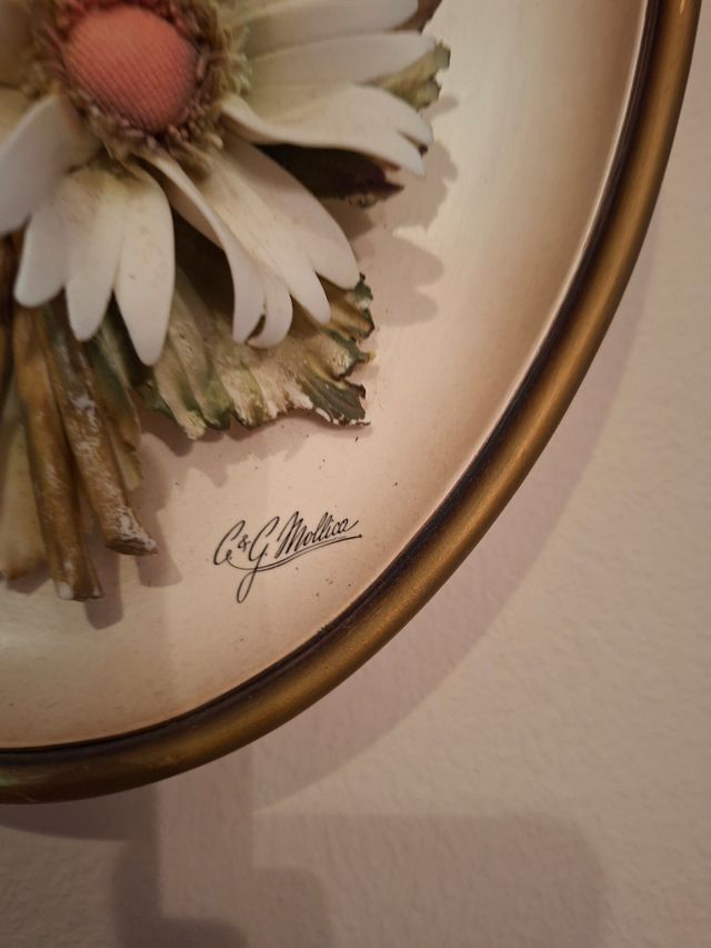 Cuadro porcelana flores