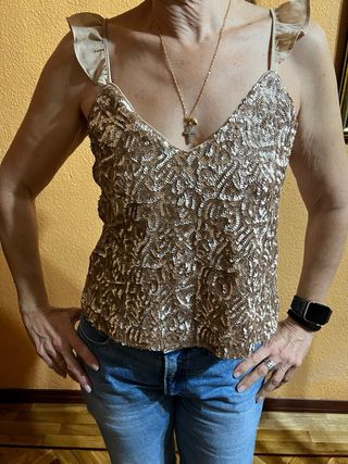 Top Mango dorado fiesta