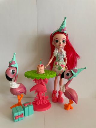 Enchantimals Fiesta Flamingo - Muñeca y 2 Flamenco