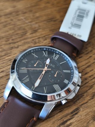 FOSSIL FS4813 – Estilo clásico, correa cuero