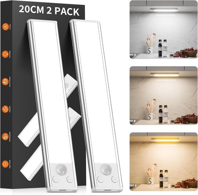 Luces LED Armario 2 Unidades - Sensor Movimiento