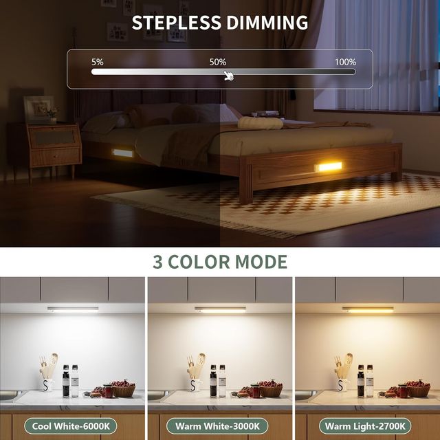 Luces LED Armario 2 Unidades - Sensor Movimiento