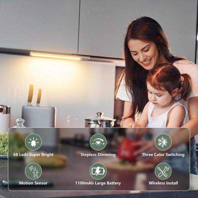 Luces LED Armario 2 Unidades - Sensor Movimiento