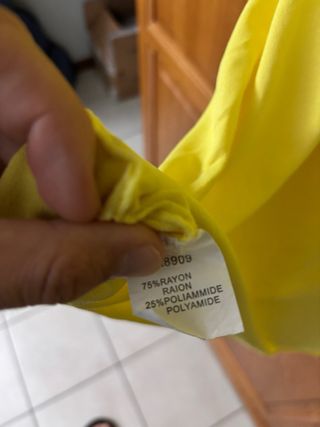 Top giallo manica 3/4 Me & Me