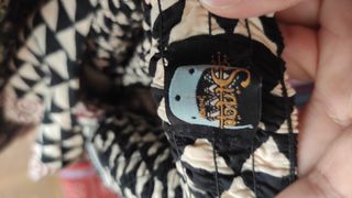 Peto hippie estampado geométrico