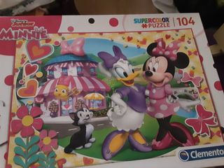 Puzzle Clementoni 104 piezas Spiderman y Minnie
