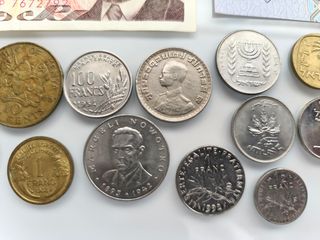 Monedas y Billetes antiguos, España,Alemania,etc.