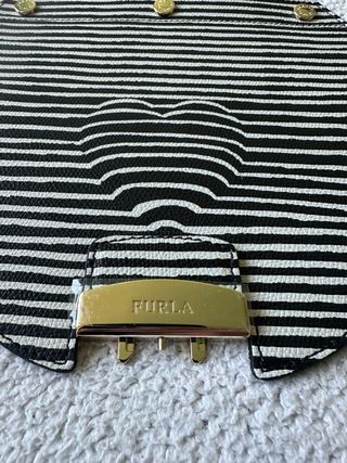 Solapa Furla - Nueva - Blanco y Negro
