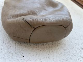 Borsa a spalla hobo - Pelle beige