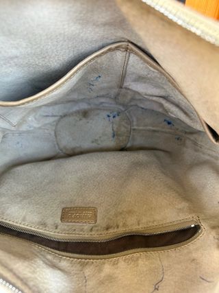 Borsa a spalla hobo - Pelle beige