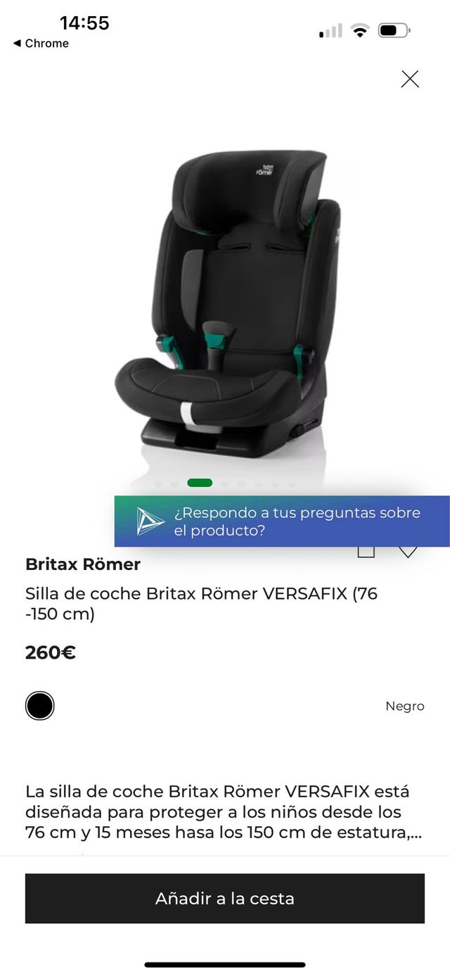 Silla coche Britax Römer