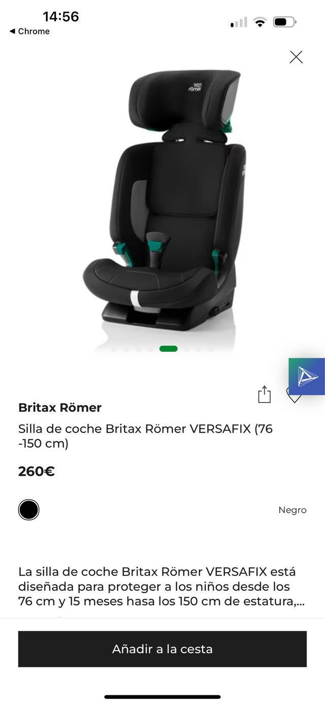 Silla coche Britax Römer