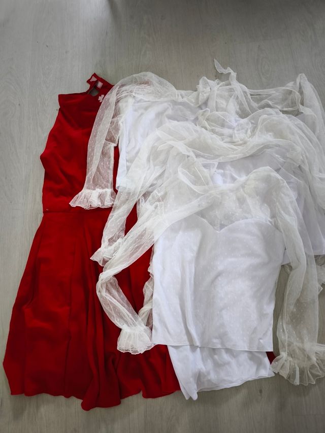 Falda de flamenca talla apro 38/40 7 camisas