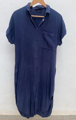 Vestido camisero Parfois azul - XS