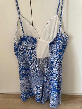 Mono Zara azul estampado