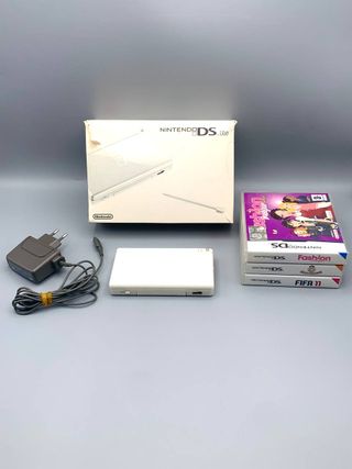 Console Nintendo DS Lite Bianca - Scatola e Giochi