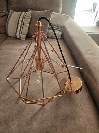 Lámpara techo estilo diamante