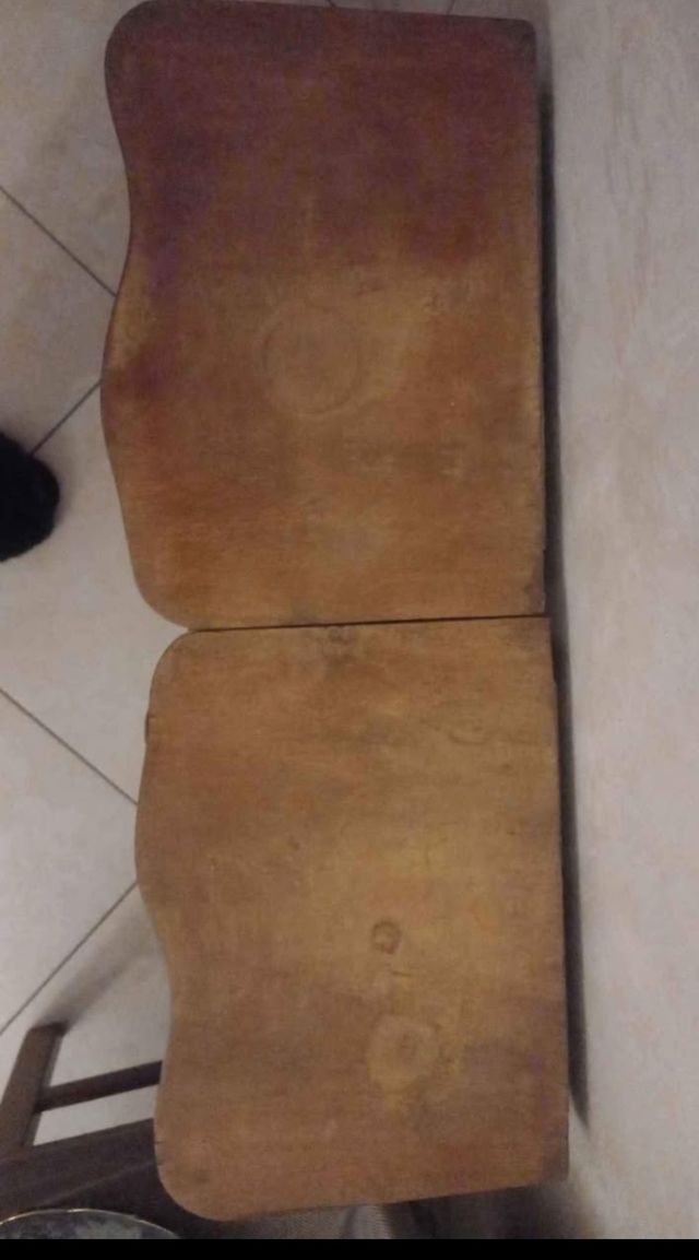 Coppia comodini legno anni '50