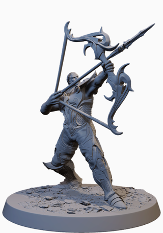 Miniature Arciere/Ranger in resina (D&D)