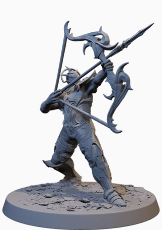 Miniature Arciere/Ranger in resina (D&D)