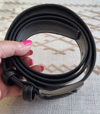 Cinturón cuero negro hombre talla 120 