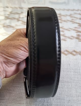 Cinturón cuero negro hombre talla 120 