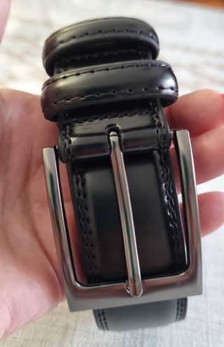 Cinturón cuero negro hombre talla 120 