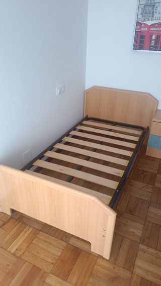 Somier 90cm - Cama individual madera