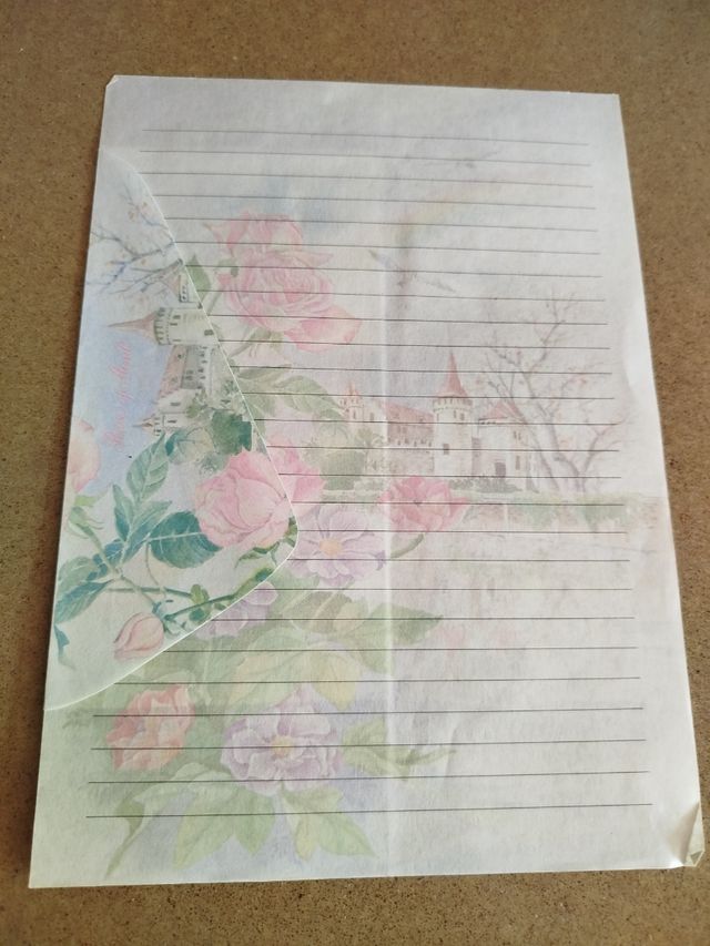 Carta profumata con busta