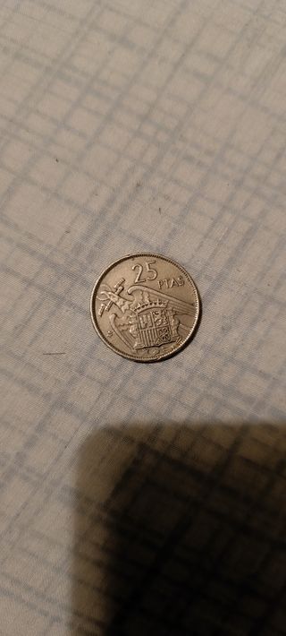 Moneda 25 Ptas Franco España