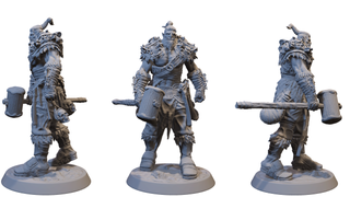 Miniature Orchi Martello Resina D&D