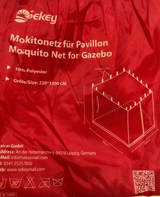 Mosquitera Gazebo 220x1200cm