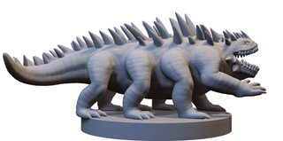 Miniatura Basilisco in resina (D&D)