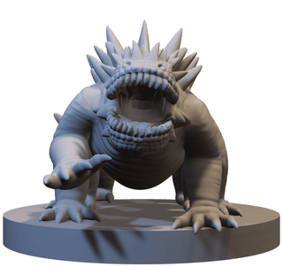 Miniatura Basilisco in resina (D&D)